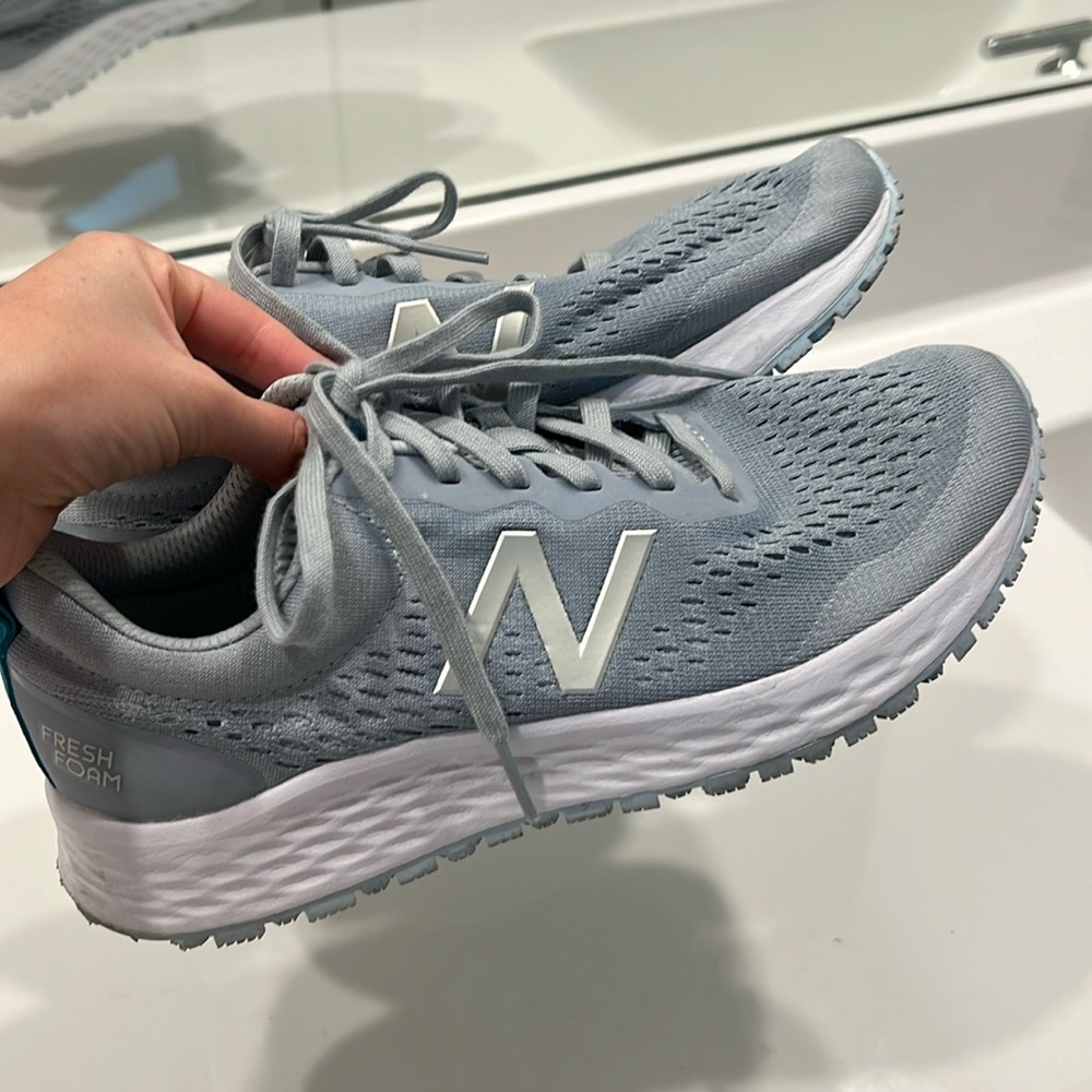 Light Blue New Balance Shoes For Crews Non Slip Sneakers